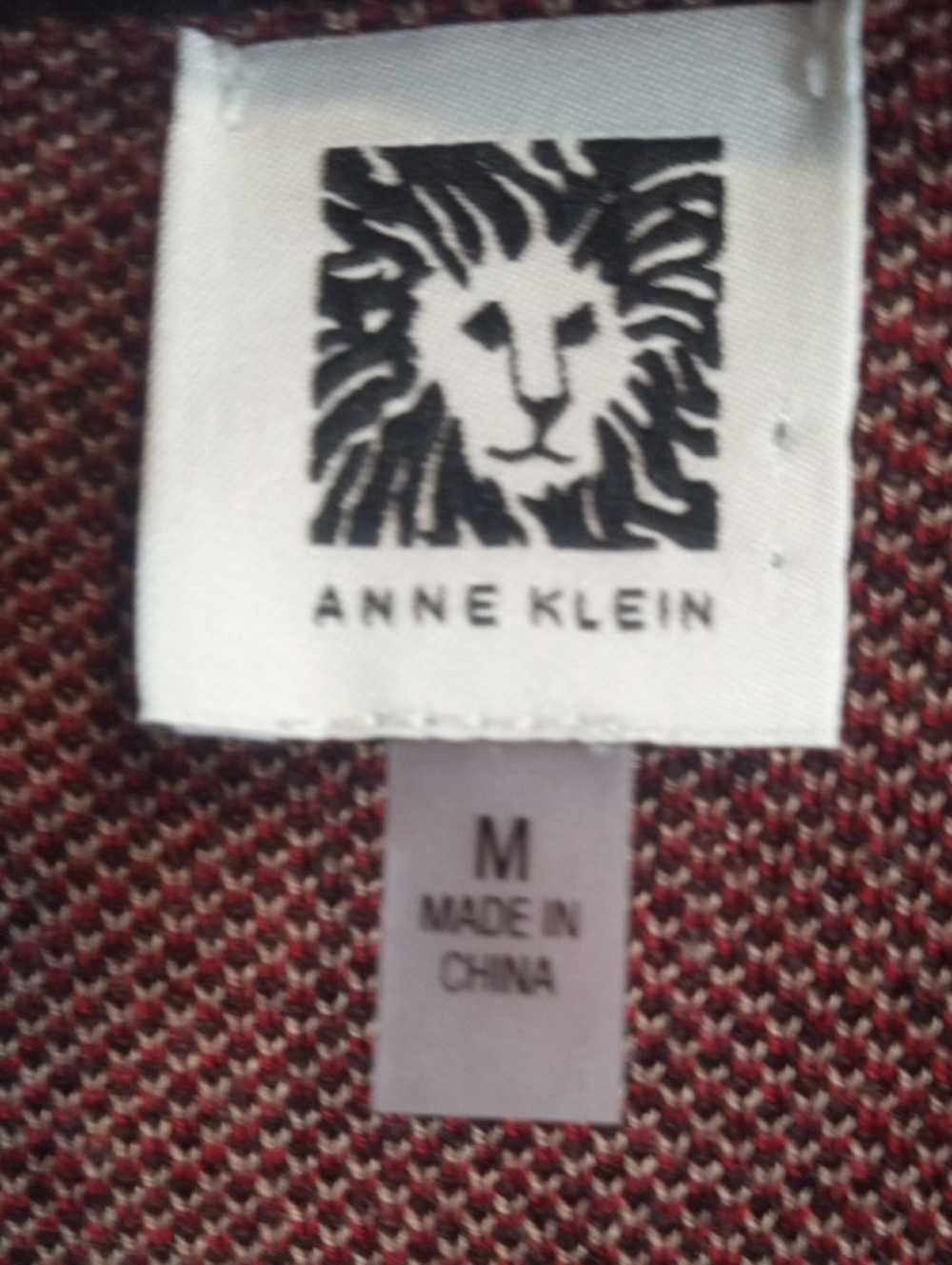 ANNE KLEIN PLAID LONGLINE CARDIGAN - Picture 6 of 9